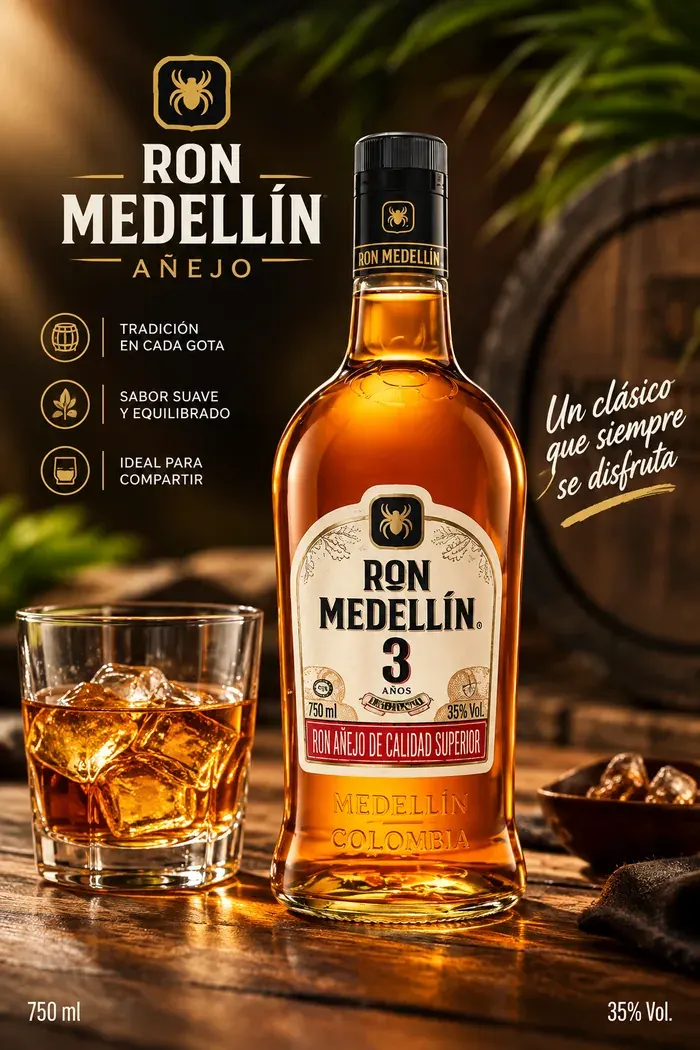 Ron Medellín Añejo 3 Años